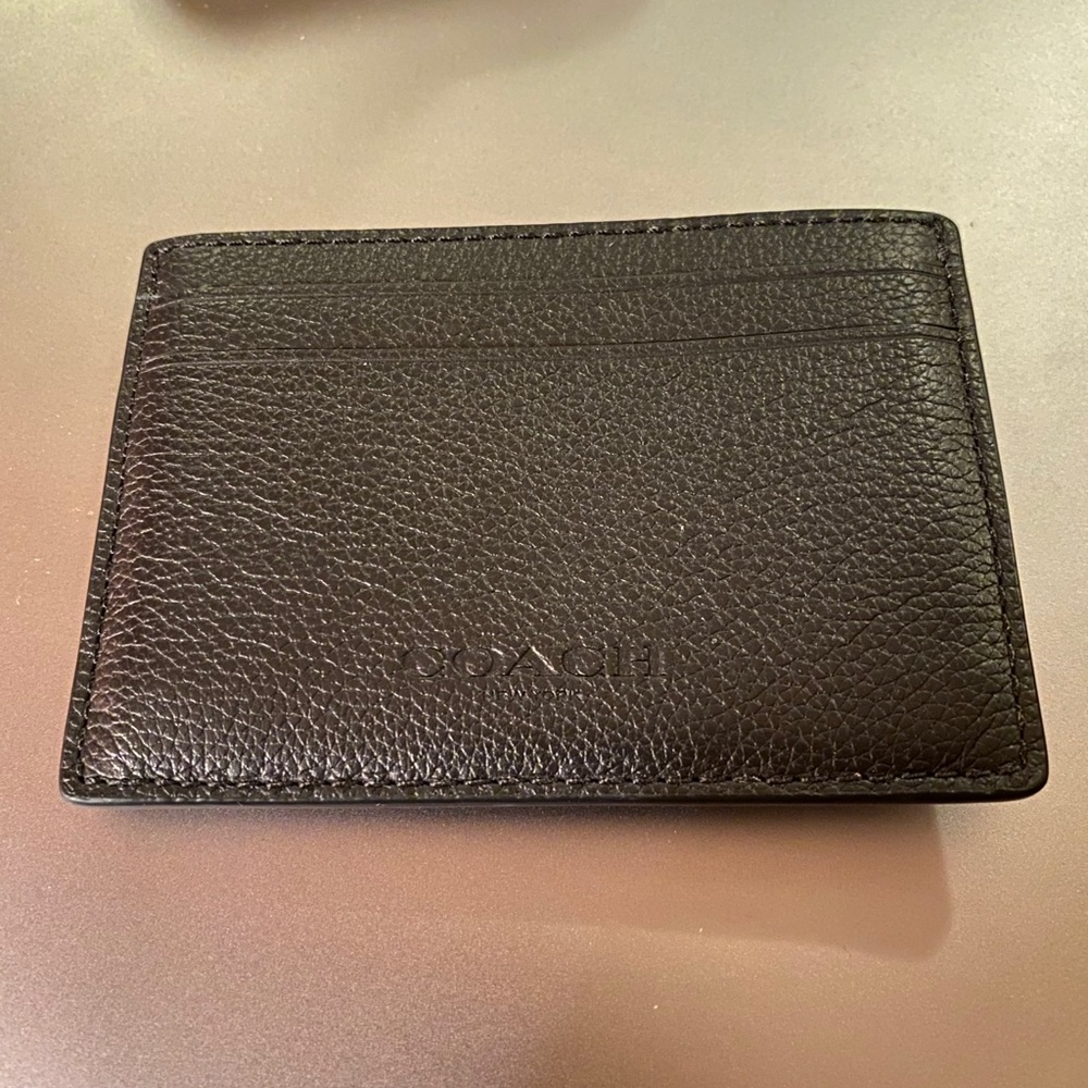 Coach Men’s Money Clip Card Case